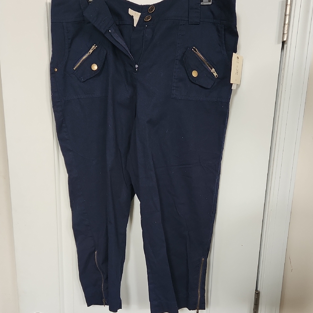 Sandro Dark Blue Cargo Pants